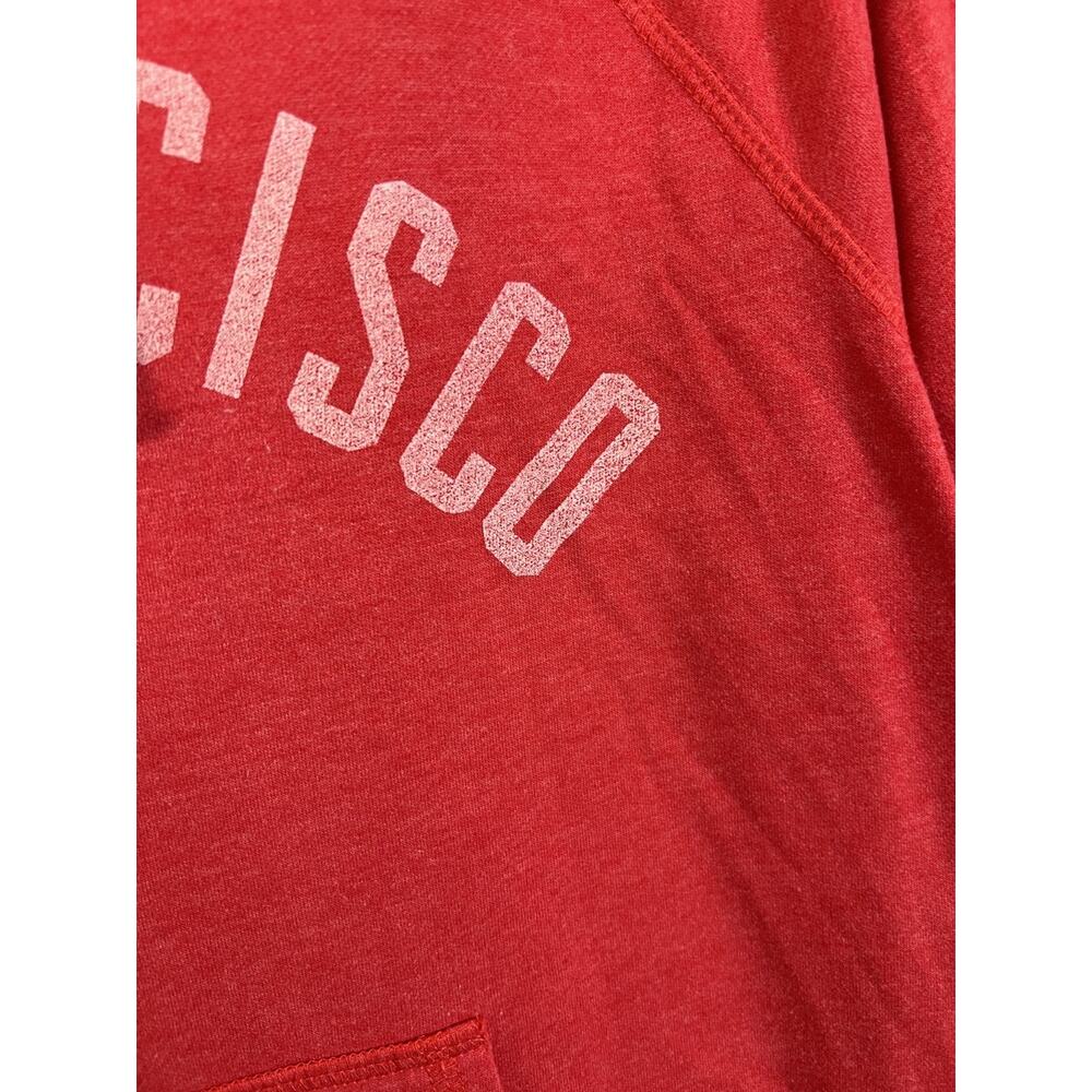 Local Pride By Todd Snyder Full Zip Hoodie Sweatshirt Women XL San Francisco Red - Picture 6 of 13